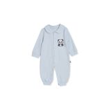 ebebek Hello Baby HelloBaby Erkek Bebek Tulum Hayvan Baskılı Çıtçıtlı Bebe Yaka Long Sleeve Patikli