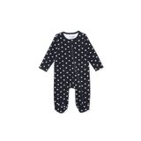 ebebek Hello Baby HelloBaby HelloBaby Kız Bebek Patikli Tulum Kalp Baskılı Fermuarlı Bisiklet Yaka Uzun Paça Uzun Kol