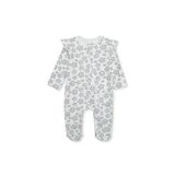 ebebek Hello Baby HelloBaby HelloBaby, Kız, Patikli Tulum, Çiçek Baskılı, Fermuarlı, Bisiklet Yaka, Uzun, Uzun Kol