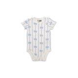 ebebek Hello Baby HelloBaby Kız Bebek Body Fiyonk Baskılı Çıtçıtlı Bisiklet Yaka Kısa Kol