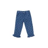 ebebek Hello Baby HelloBaby Kız Bebek Denim Pantolon Çiçek Baskılı Düğmeli Reçme