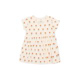 ebebek Hello Baby HelloBaby Kız Bebek Elbise Body Çiçek Baskılı Çıtçıtlı Bisiklet Yaka Short Sleeve