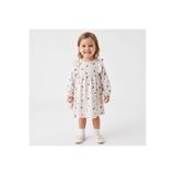 ebebek Hello Baby HelloBaby Kız Bebek Elbise Çiçek Baskılı Bisiklet Yaka Long Sleeve