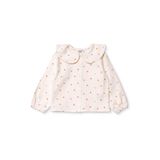 ebebek Hello Baby HelloBaby Kız Bebek Gömlek Puantiye Baskılı Düğmeli Bebe Yaka Long Sleeve