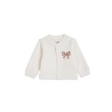 ebebek Hello Baby HelloBaby Kız Bebek Kapitone Hırka Fiyonk Baskılı Çıtçıtlı Bisiklet Yaka Long Sleeve