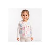 ebebek Hello Baby HelloBaby Kız Bebek Kapitone Yelek Ayı Baskılı Çıtçıtlı V Yaka Sleeveless