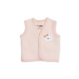 ebebek Hello Baby HelloBaby Kız Bebek Kapitone Yelek Çıtçıtlı V Yaka Sleeveless
