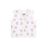 ebebek Hello Baby HelloBaby Kız Bebek Kapitone Yelek Fiyonk Baskılı Çıtçıtlı V Yaka Sleeveless