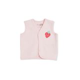 ebebek Hello Baby HelloBaby Kız Bebek Kapitone Yelek Meyve Baskılı Çıtçıtlı V Yaka Sleeveless