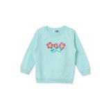 ebebek Hello Baby HelloBaby Kız Bebek Sweatshirt Çiçek Baskılı Bisiklet Yaka Uzun Kol
