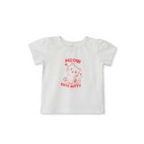 ebebek Hello Baby HelloBaby Kız Bebek Tişört Hayvan Baskılı Bisiklet Yaka Kısa Kol