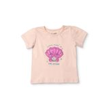 ebebek Hello Baby HelloBaby Kız Bebek Tişört Plaj Baskılı Bisiklet Yaka Kısa Kol