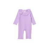 ebebek Hello Baby HelloBaby Kız Bebek Tulum Çıtçıtlı Bisiklet Yaka Uzun Kol Patikli