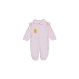 ebebek Hello Baby HelloBaby Kız Bebek Tulum Hayvan Baskılı Çıtçıtlı Bebe Yaka Long Sleeve Patikli