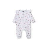 ebebek Hello Baby HelloBaby Kız Bebek Tulum Hayvan Baskılı Çıtçıtlı Bisiklet Yaka Uzun Kol Patiksiz