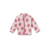 ebebek Hello Baby HelloBaby Kız Bebek Welsoft Hırka Çiçek Baskılı Fermuarlı Dik Yaka Long Sleeve