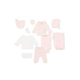 ebebek Hello Baby HelloBaby Kız Bebek Yenidoğan 10lu Hastane Çıkışı İnterlok V Yaka Uzun Kol Patikli Paça