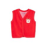 ebebek Hello Baby HelloBaby Unisex Yelek Hayvan Baskılı Çıtçıtlı V Yaka Atlet