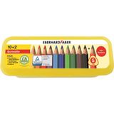 Eberhard Faber 10+2 Plastik Kutulu Set Jumbo Boyama Kalemi
