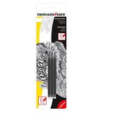 Eberhard Faber 582191 Silinebilir Jel Kalem Yedekleri, 3'lü Paket, Siyah