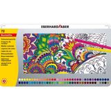 Eberhard Faber 72 Renk Kuruboya Metal Kutu 3mm Mine Eğlenceli Çizim İçin Yumuşak Kalemler