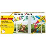 Eberhard Faber Cama Yazan Pastel Boya 12 Renk 11 mm Karton Kutu ile Eğlenceli Sanat Deneyimi