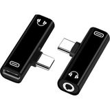 EBG Elektronik 9044 Type C To 3.5mm Stereo Kulaklık Aux Şarj Çevirici Dönüştürücü Adaptör - Siyah