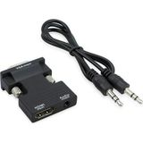 EBG Elektronik Ses Destekli HDMI To VGA Monitör Çevirici Adaptör Uyumlu HDMI Bağlantı Tipi - Siyah