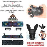Ebh Shop Şınav Çekme Tahtası Push Up Standı - Nefes Egzersiz Koşu Aleti Parmak ve El Egzersiz Aleti Seti