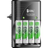 Ebl 4 Adet Aa 1.2V Nımh Şarj Edilebilir Piller, AA/AAA/9V Nimh Ni-Cd Piller Için Evrensel Şarj Cihaz
