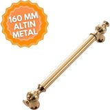 Ebrar Altın 160 mm Kulp Lüks Country Mutfak Mobilya Dolap Çekmece Kulpu