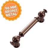 Ebrar Bronz 96 mm Kulp Lüks Country Mutfak Mobilya Dolap Çekmece Kulpu
