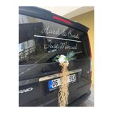 Ebrar Celik VIP HEDIYELIK Düğün Arabası Konvoy Gelin Damat Sticker