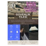 ebrarcommerce Balkon Filesi 2m x 4 Metre Kalın Ve Sık Dokunmuş Kedi Çocuk Filesi