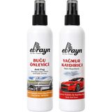 Ebrayn Güvenli Sürüş Seti - Yağmur Kaydırıcı & Buğu Önleyici Cam Bakım Spreyi Marka: Ebrayn (Car Care Products)