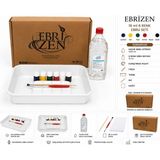 Ebrizen 6 Renk Ebru Sanatı Başlangıç Seti – 16 ml Yoğun Pigment Boya – Hazır Kitre – Geleneksel Türk Sanatı Hobi ve Eğitim Seti