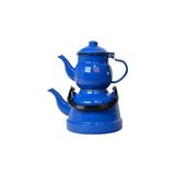 Ebru Büyük Boy Emaye Nostaljik Çaydanlık Takımı 1,5lt+3,3 Lt