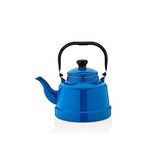 EBRU EMAYE NOSTALJİ TEKLİ MAVİ ÇAYDANLIK 1,1 LİTRE