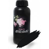 Ebru Ener Yarımat Vernikli Zemin Boyası 500 ml Siyah