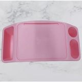Ebru Home Pratik Laptop Çalışma Hobby Yatak Keyif Tablet Sehpası Çok Amaçlı Ders Çalışma Masası - 59 - Pembe