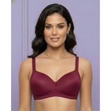 Ebru Kaplı Balensiz Toparlayıcı Sütyen - 75B - Bordo