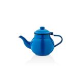 Ebru Metal Ebru Emaye Demlik Çinko Eski Tip Mavi Üst Çay Demliği 1.5 Lt No1