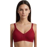 Ebru Mikro Su Yolu Desenli Balensiz Toparlayıcı ( Telsiz Minimizer ) Sütyen EBR-1005 - 90B - Bordo