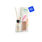 Ebru PUDRA ESİNTİSİ BAMBU ÇUBUKLU ODA KOKUSU AVANTAJLI PAKET 2Lİ