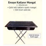 Ebru Trade Katlanır Ayaklı Emaye Mangal 32X54cm