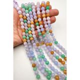 Ebruli Boncuk 8 Mm Doğal Opal Colors Soft Taş Akik Takı Yapımı Aksesuar Boncuk Bead (1 DİZİ-48 ADET)