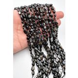 Ebruli Boncuk Amorf Kesim Obsidyen Doğal Taş Aksesuar Boncuk Bead (1 Dizi-48 Adet)