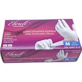 Ebruli Pudralı Latex Eldiven M - Beyaz