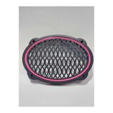 EBRULY HEDİYELİK KOYU PEMBE-Oval neon led ışıklı hoparlör kapağı çiftli