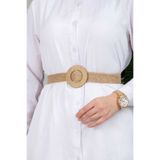 EBRUTESETTÜR Tesettür Hasır Kemer Camel